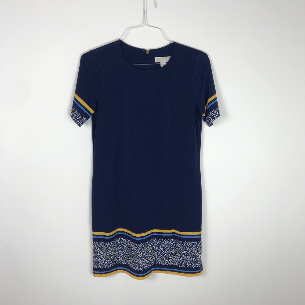 MICHAEL Michael Kors Navy Blue Floral Dress